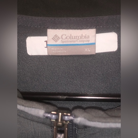 Columbia Sportswear Mt.Village Soft Shell Polyest Mens Sz XL LIGHT GREY Jacket - Picture 5 of 6